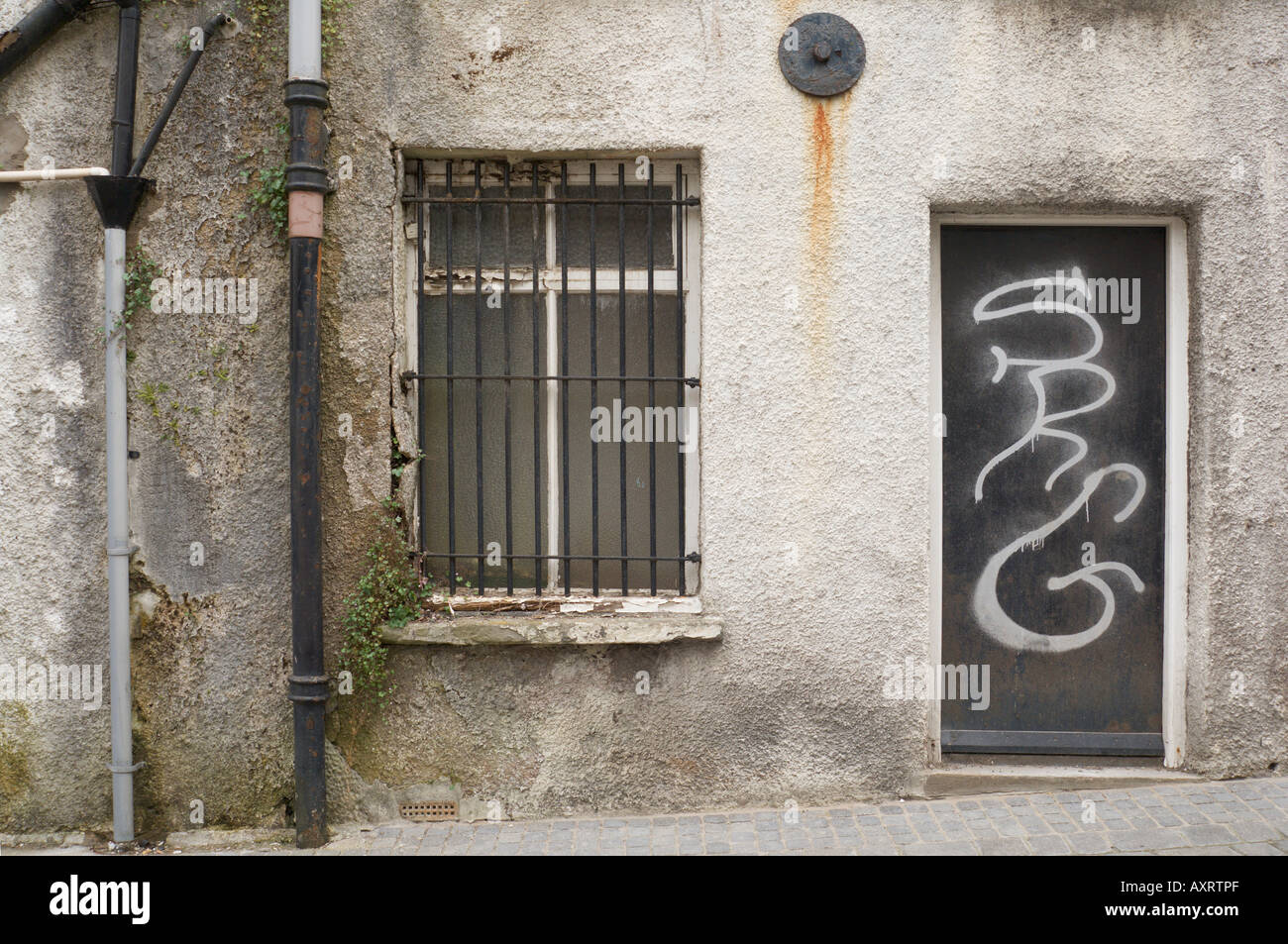 Derelict house Chepstow Stock Photo