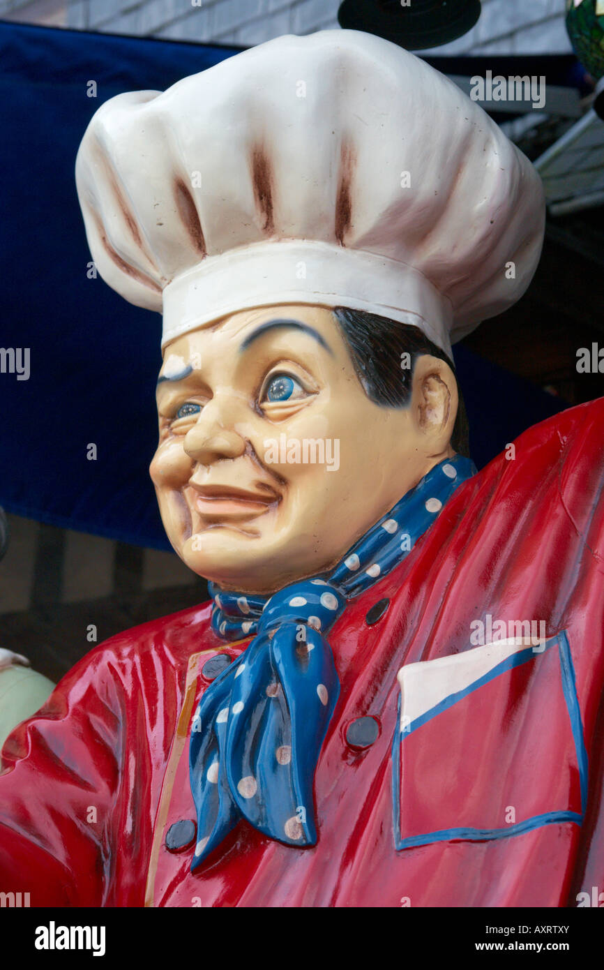 Decorative figure for sale at shop in Honfleur Normandy France Stock