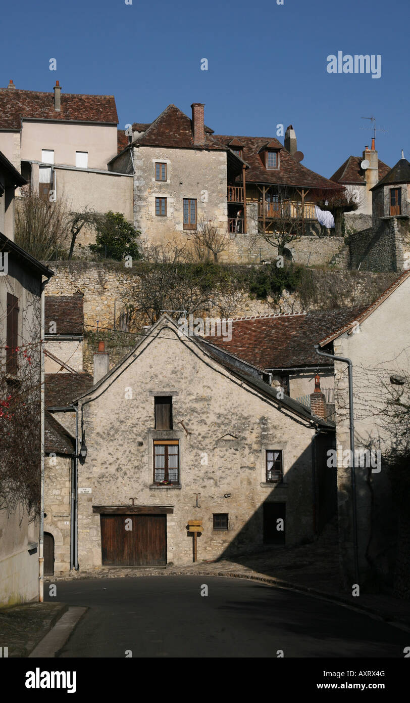 House in France Angles sur l'Anglin Stock Photo