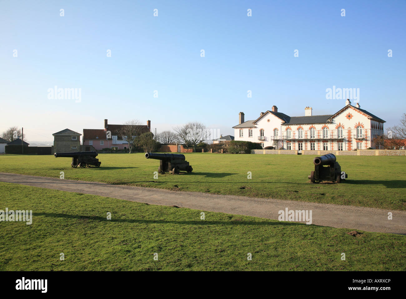 Guns at Gun Hill. Southwold Stock Photo Alamy