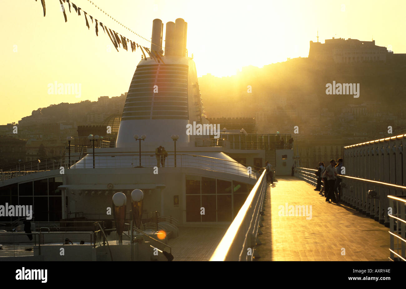 Cruise ship in front of the Amalfi coast Stock Photo - Alamy