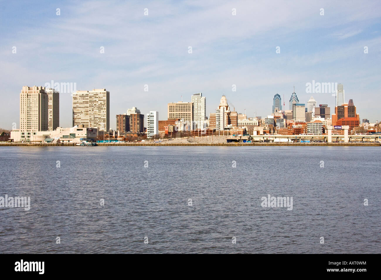 Philadelphia Skyline Pennsylvania USA Stock Photo