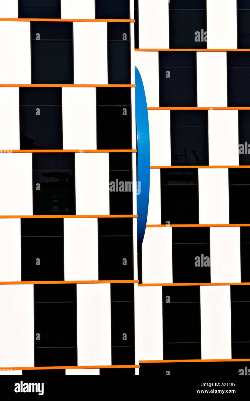 Architecture / Architectural detail of a modern office building in Melbourne Victoria Australia. Stock Photo