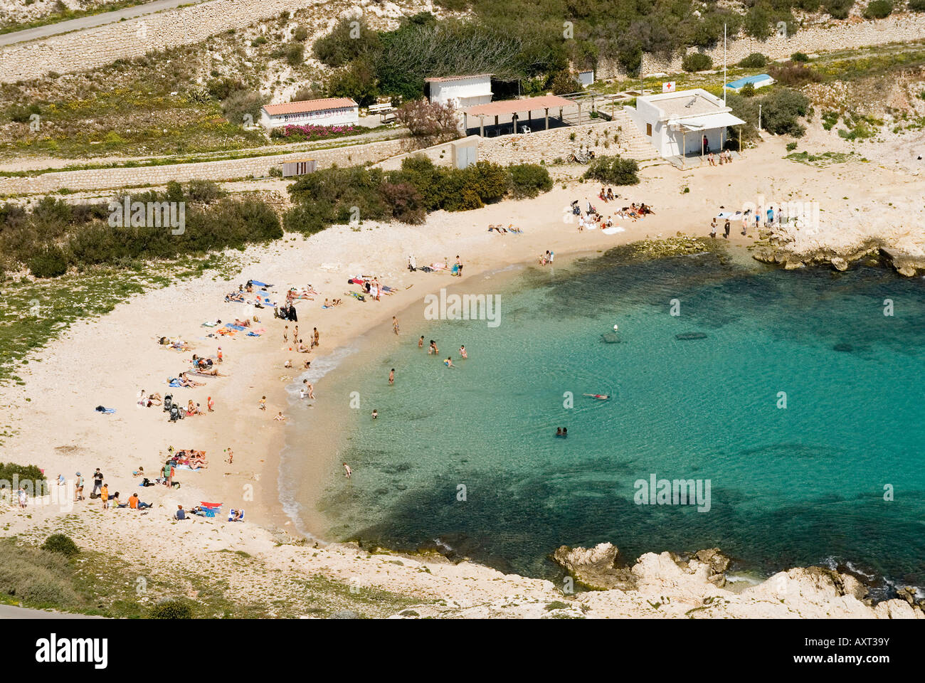 Marseille Frioul island Stock Photo