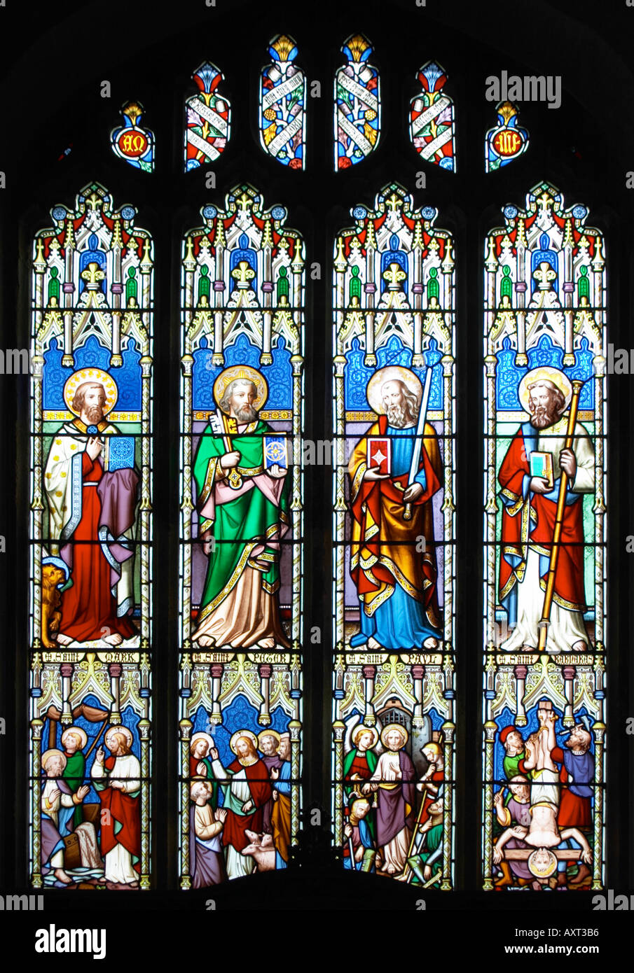 Stained Glass Windows at St Peter s Church Stainforth Yorkshire Dales