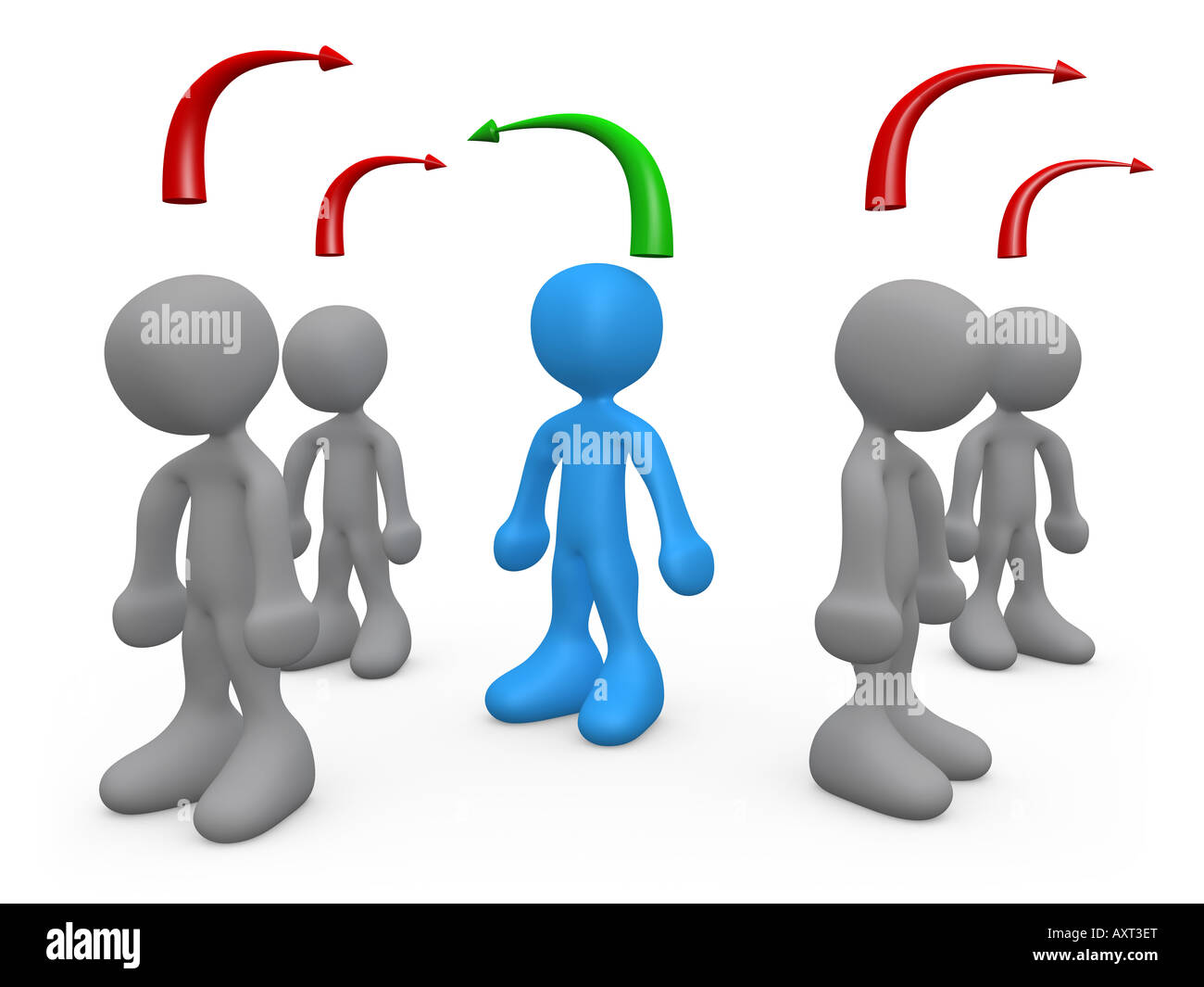 Different Way Of Thinking Stock Photo Alamy
