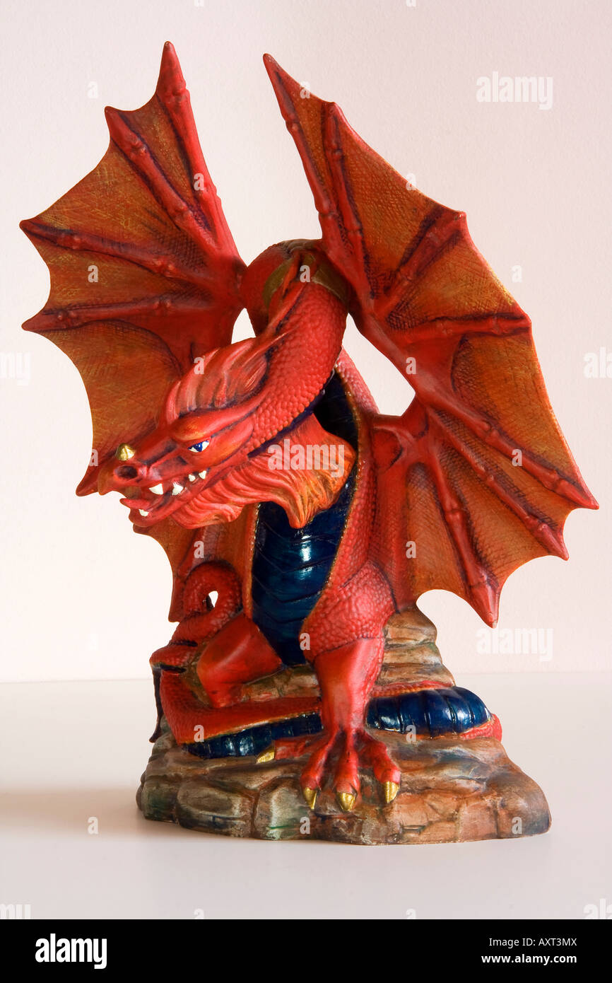 Hand painted ceramic dragon Stock Photo Alamy