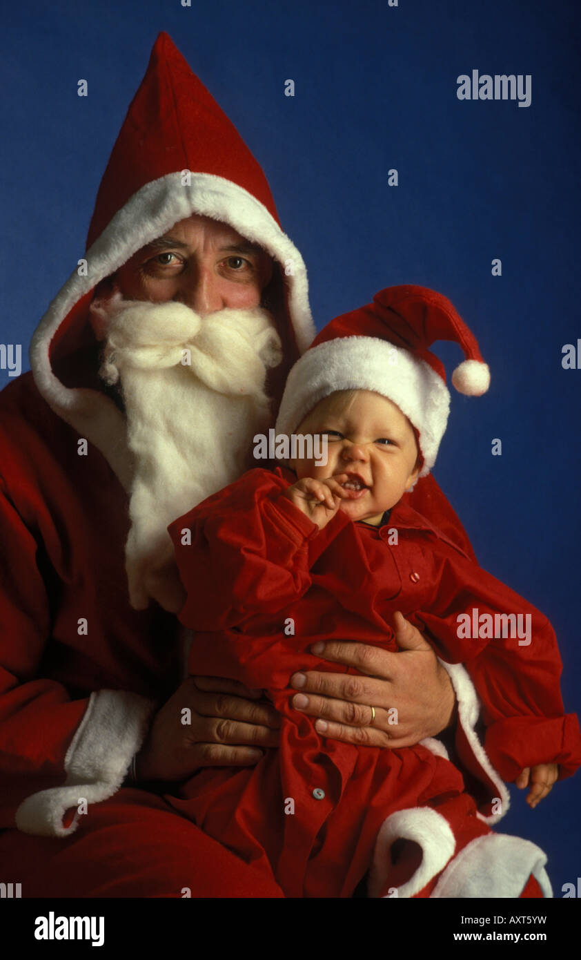 Santa Claus And His Little Apprentice Father Christmas And - 