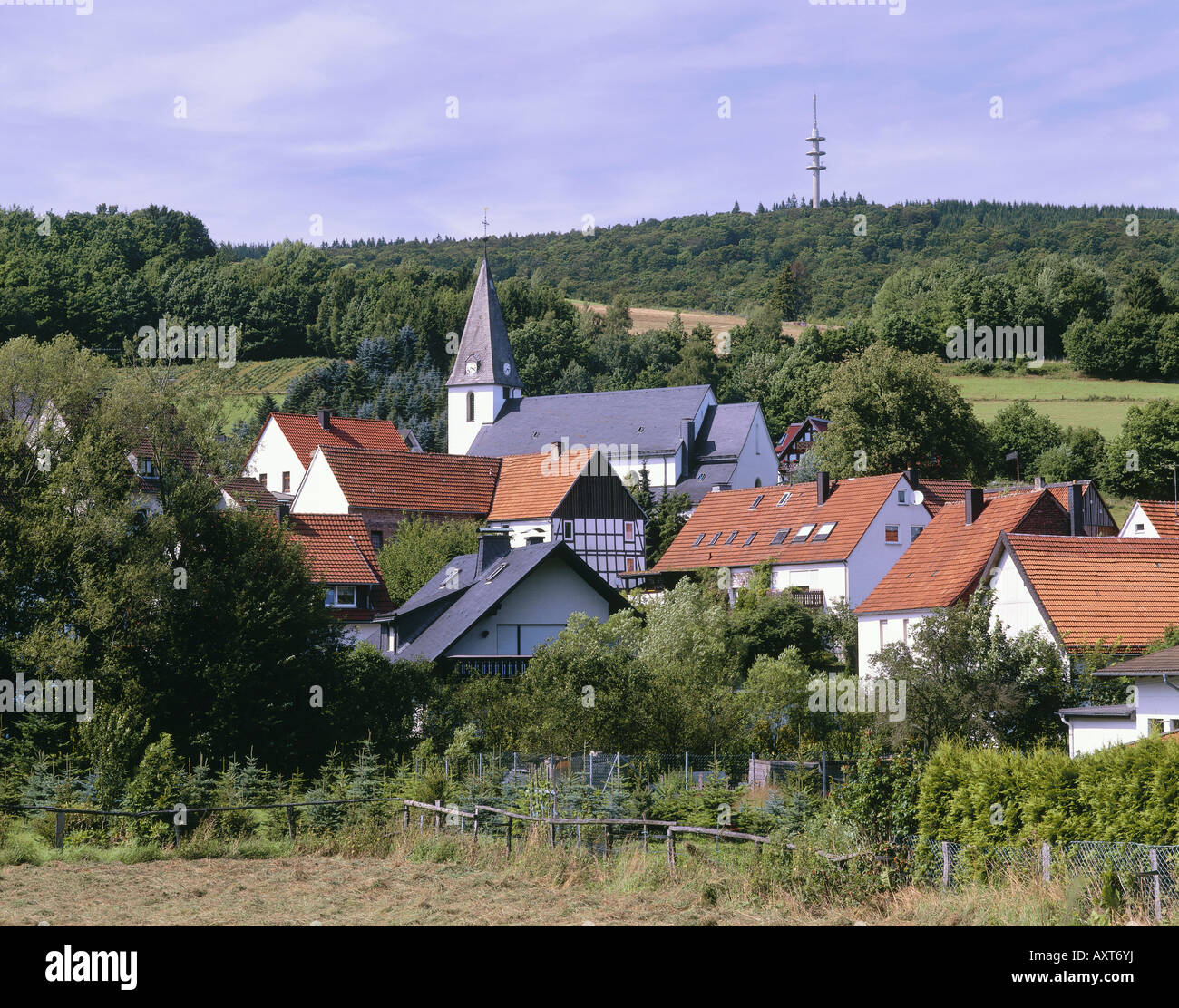 geography / travel, Germany, North Rhine-Westphalia, Sauerland, Naturpark Diemelsee, Bontkirchen, Additional-Rights-Clearance-Info-Not-Available Stock Photo