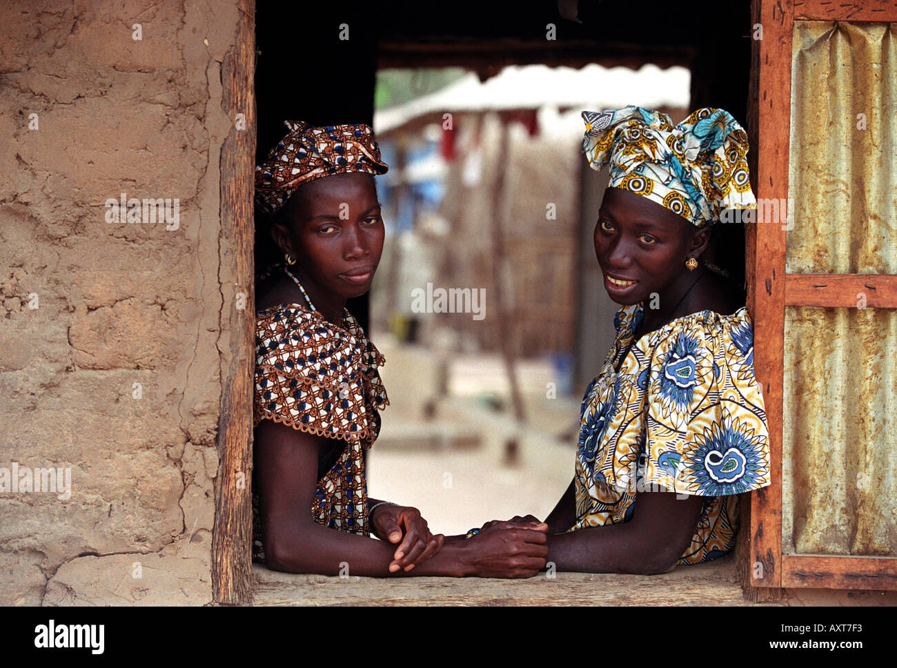 Two African women in The Gambia West Africa Stock Photo - Alamy