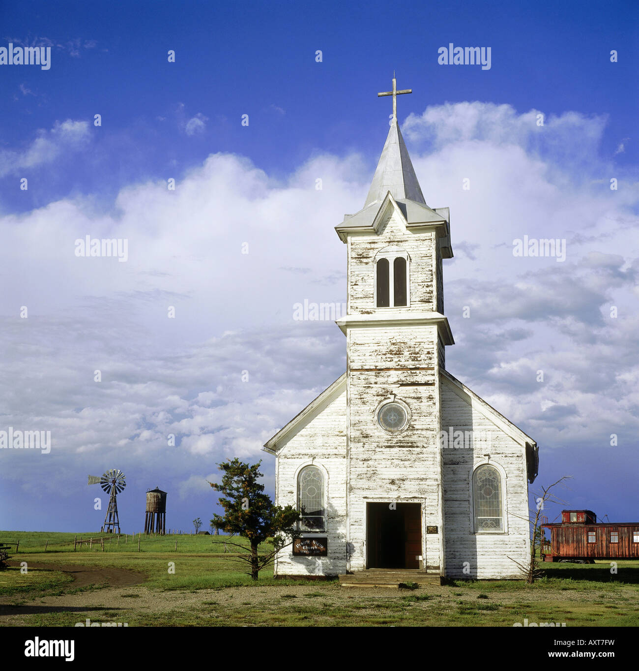 'geography / travel, USA, South Dakota, 1880 Town, western city of 1880 and setting for the film 'Dances with wolves',' Stock Photo