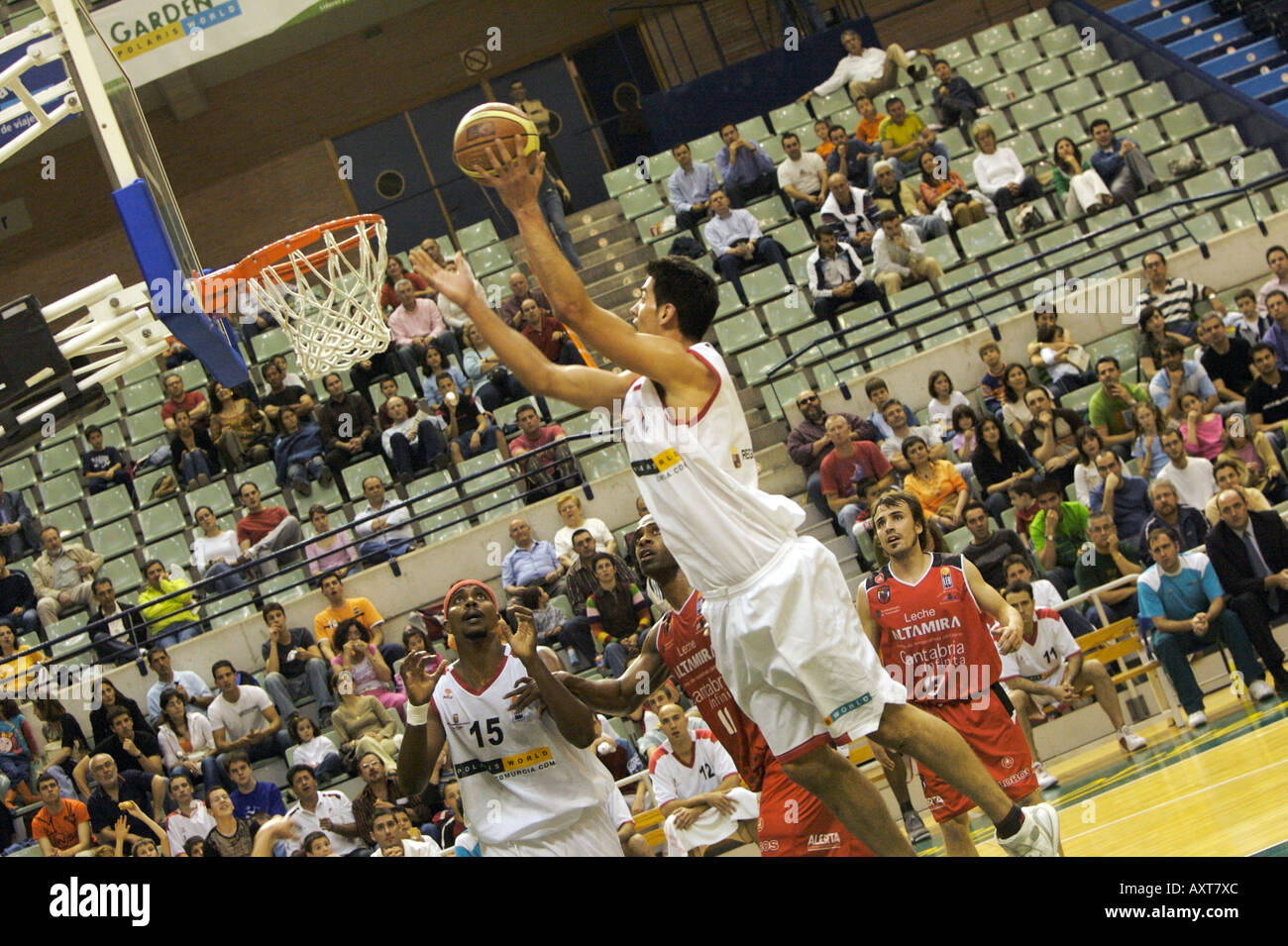 Basketball action in Spain Stock Photo - Alamy