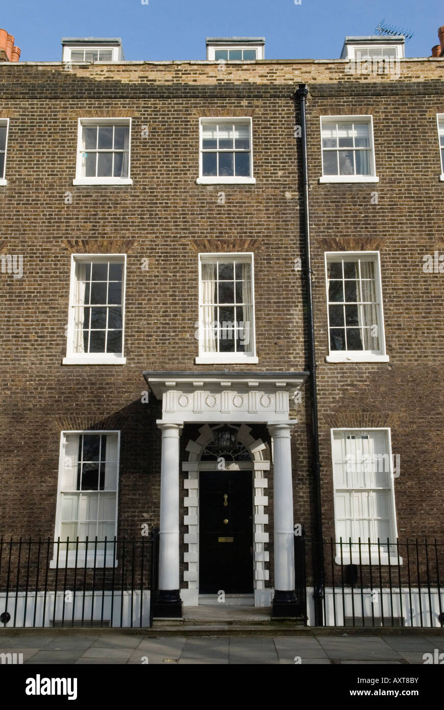 "Highbury Fields" London N1 Typical terrace houses UK