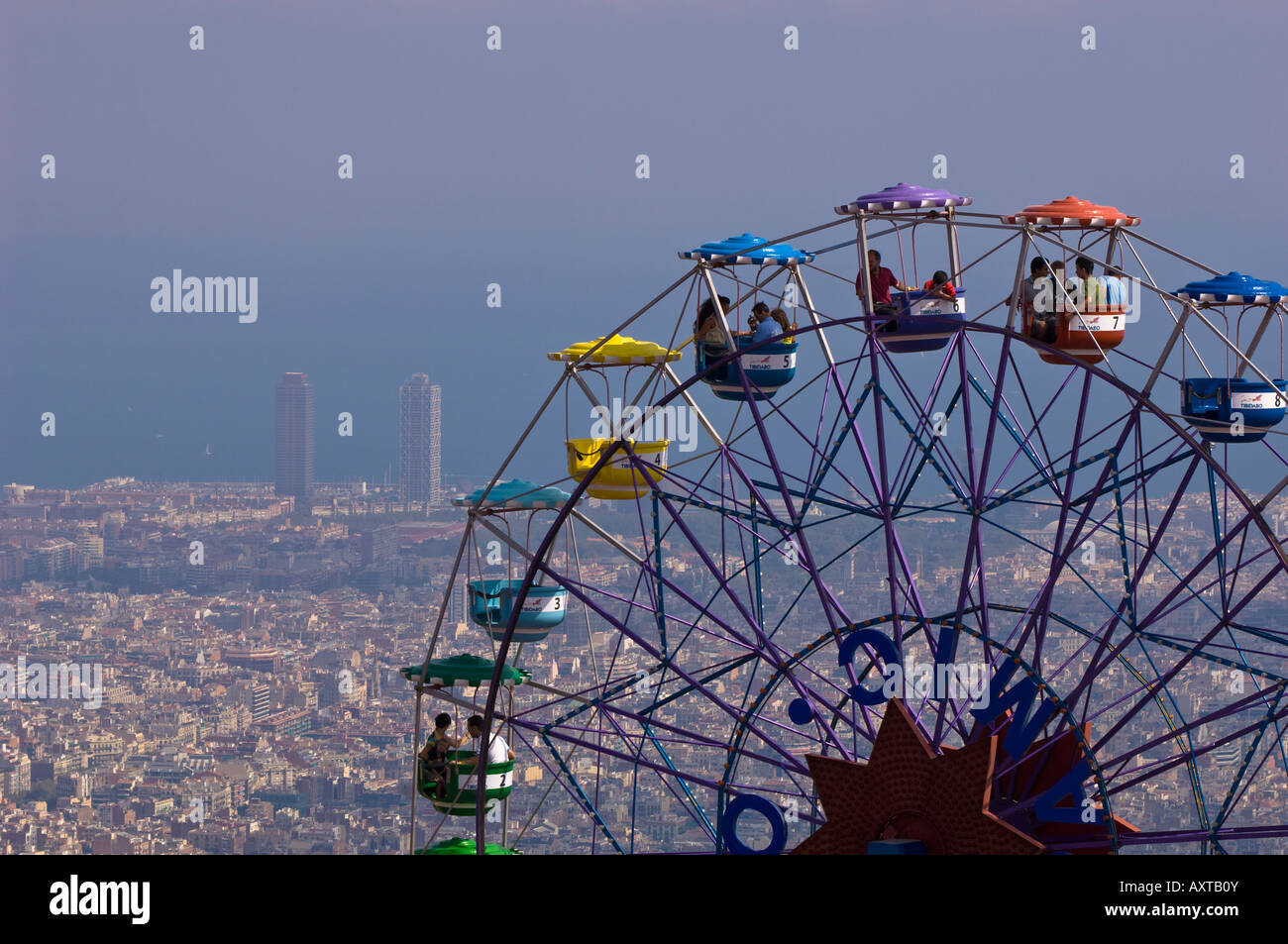 Parc de Atraccions Tibidabo Barcelona Catalunya Spain Stock Photo - Alamy
