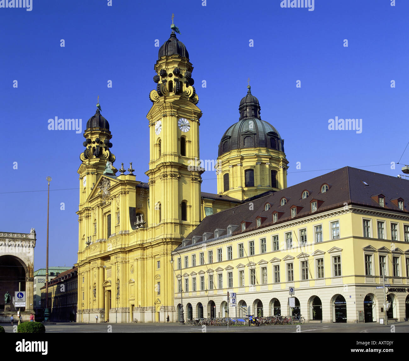 geography / travel, Germany, Bavaria, Munich, churches, Theatinerkirche, exterior view, court church, St. Cajetan, donated by el Stock Photo
