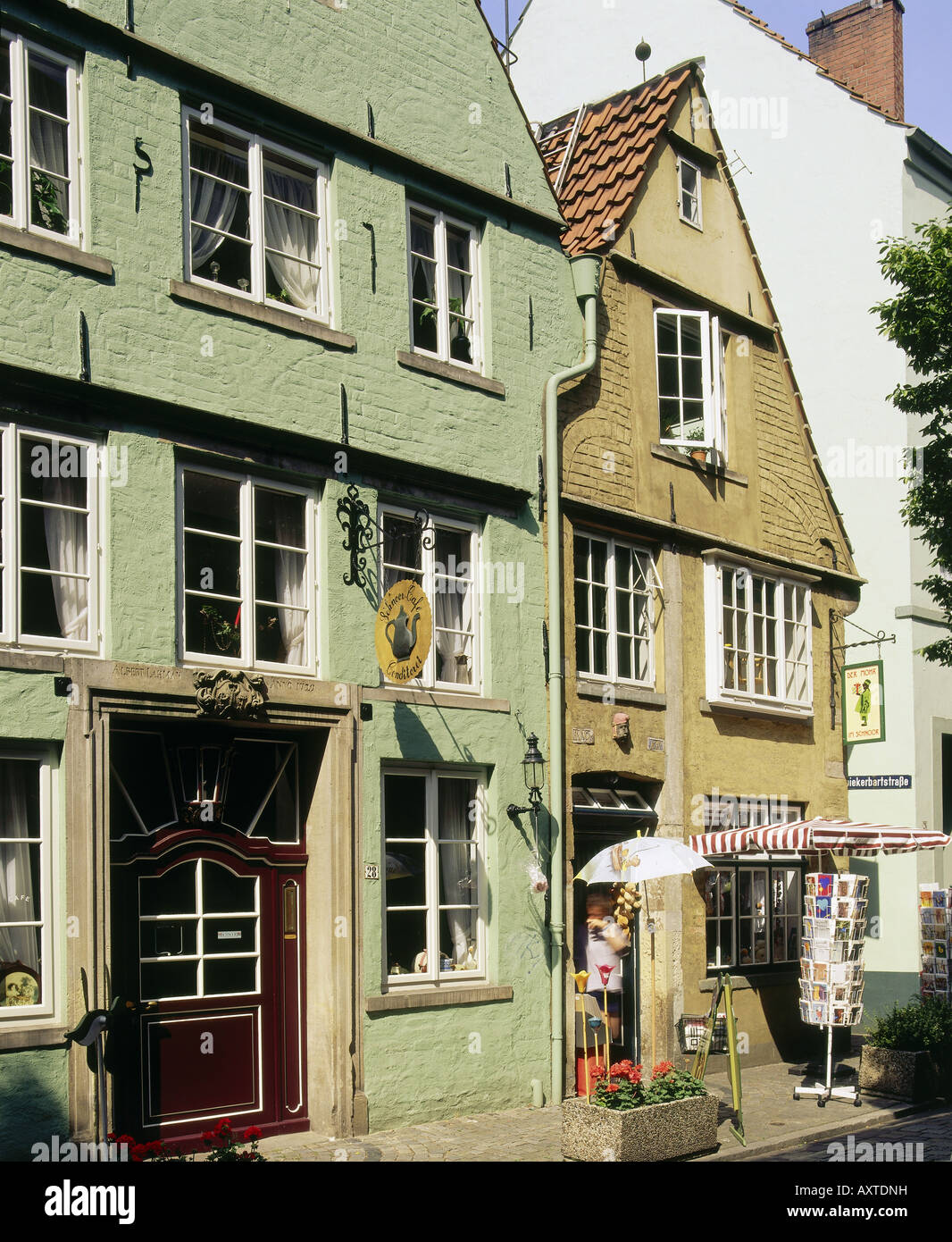 geography / travel, Germany, Bremen, Schnoorviertel, facades in Marterburg Strasse,   houses, , Stock Photo