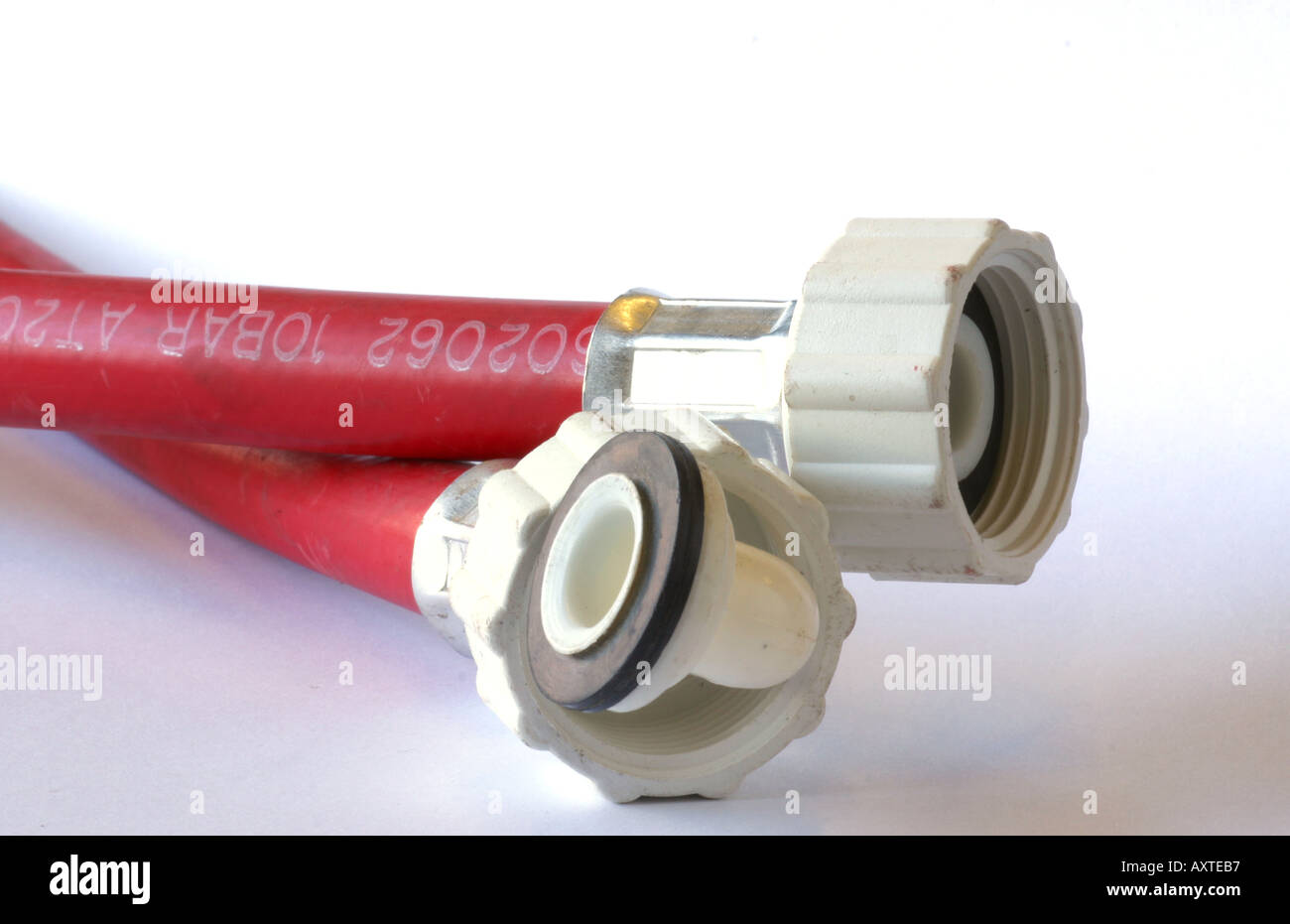 hot water pipes off washing machine Stock Photo Alamy