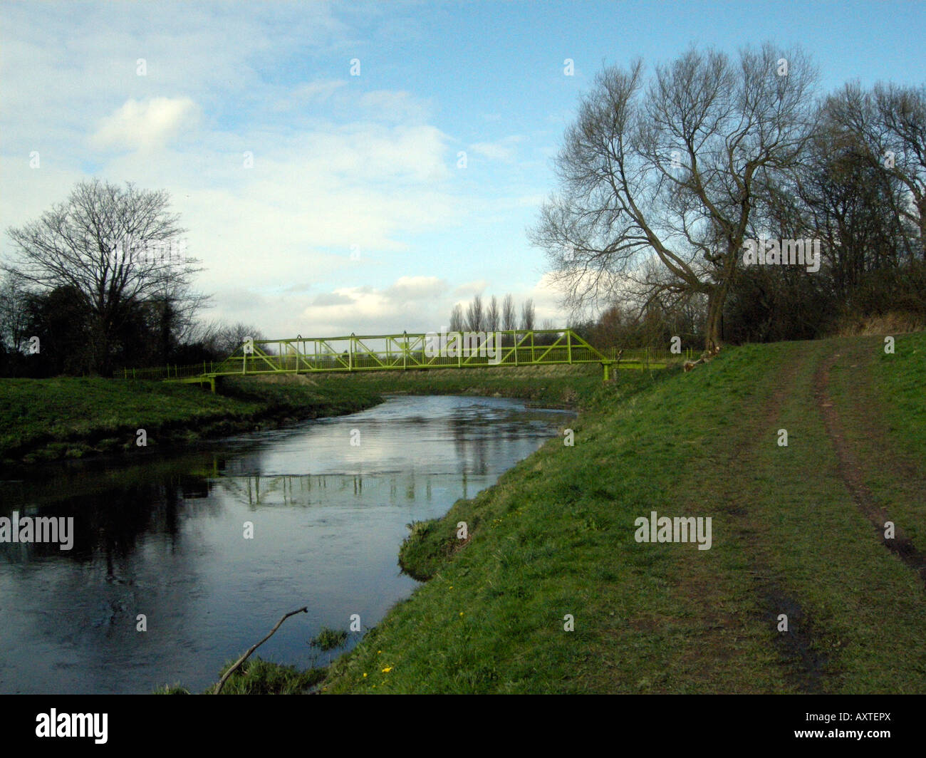 Simon's Bridge, Didsbury over River Mersey Stock Photo Alamy