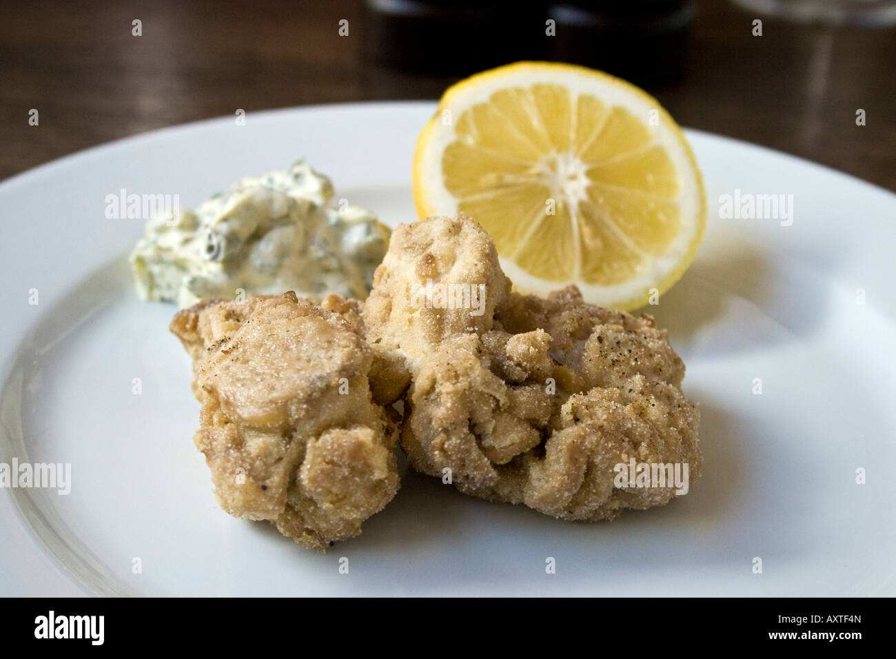 Deep Fried Calfs Brain and Tartare Sauce Hereford Road Restaurant