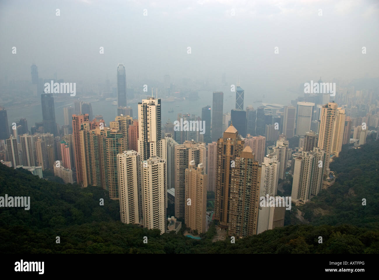 View of Hong Kong from Victoria Peak, Hong Kong, China Stock Photo - Alamy