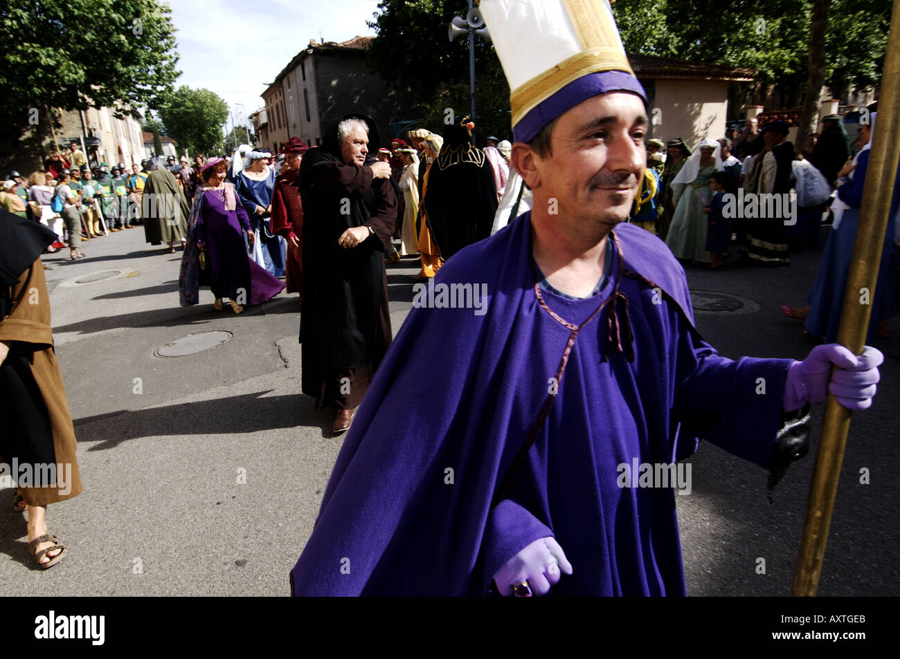 The festival medieval of Mazeres departement Ariege Stock Photo Alamy