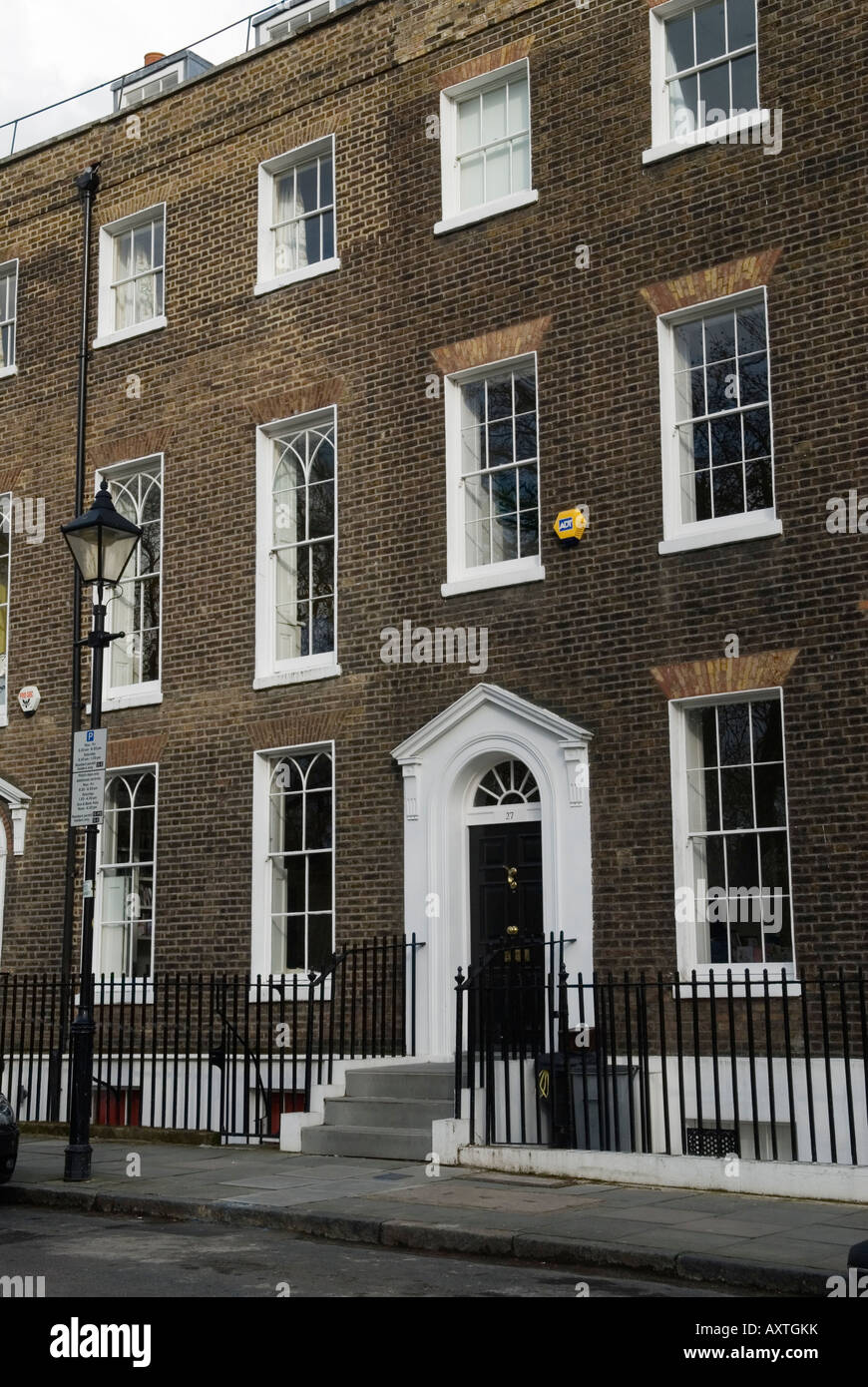 Highbury Fields London N1 Typical terrace houses UK