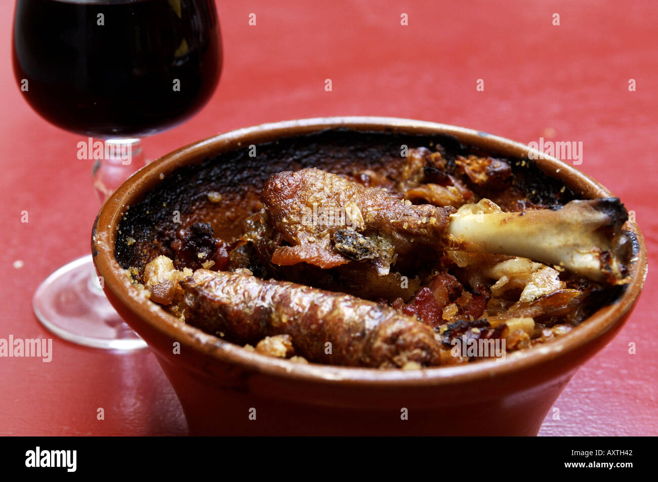 Carcassonne the local specialty called Cassoulet Stock Photo Alamy