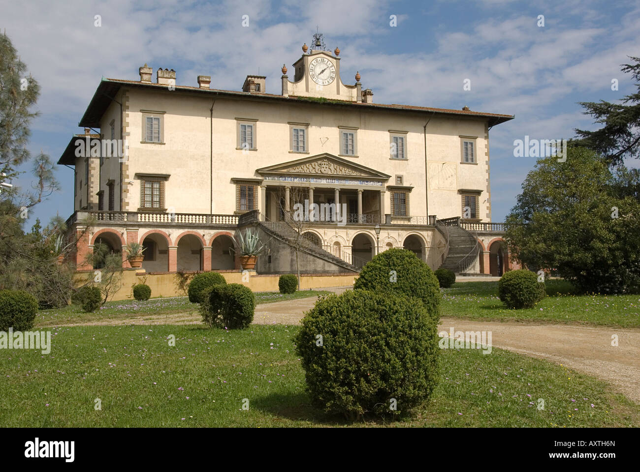 Villa Medici Poggio a Caiano Stock Photo Alamy