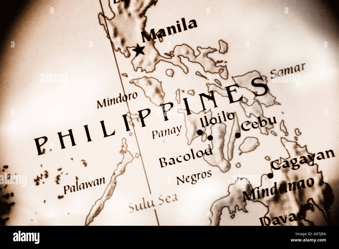 Philippines map hires stock photography and images Alamy