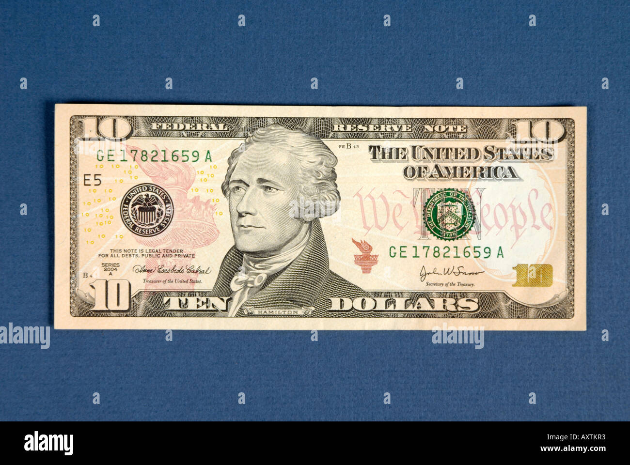 Ten dollar bill hi-res stock photography and images - Alamy