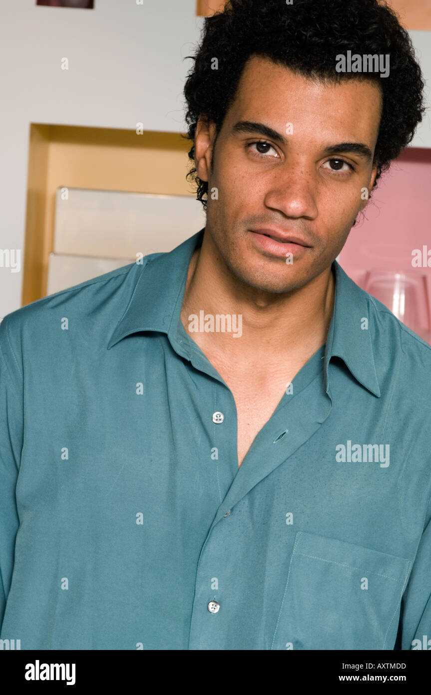 Portrait of an attractive male looking forward Stock Photo - Alamy