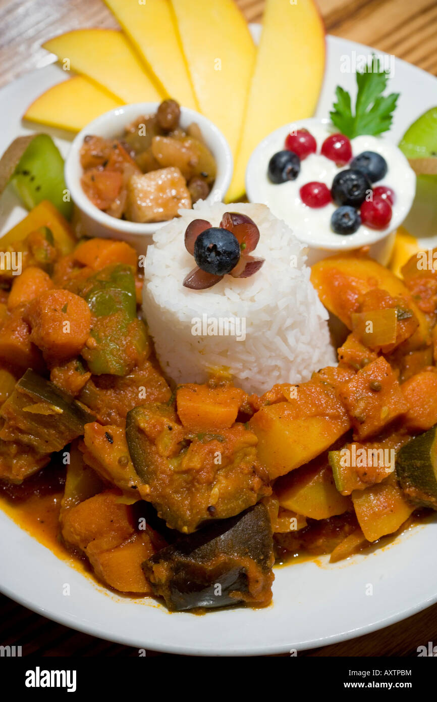 Balti Curry with home made apple chutney Hendersons Restaurant