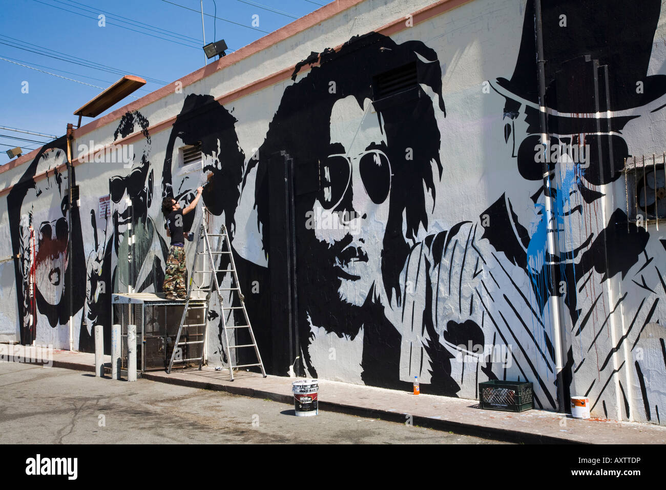 Mural Pico Blvd Liquor Store Los Angeles County California United