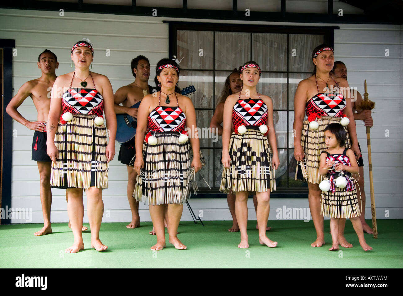 Whakarewarewa Maori Warriors dancers New Zealand Stock Photo - Alamy