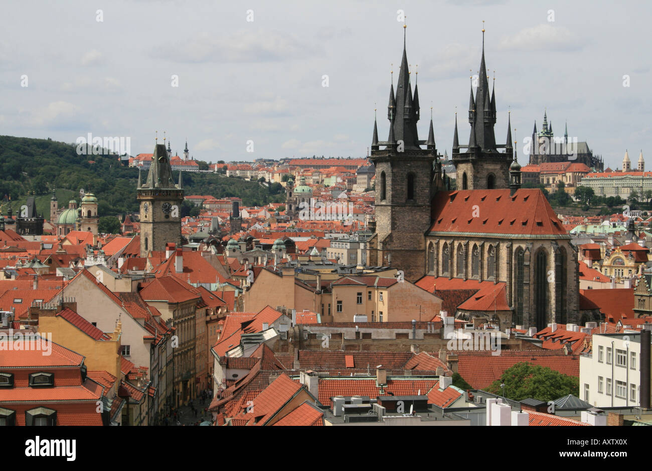 Prague cityscape (Czech Republic) Stock Photo