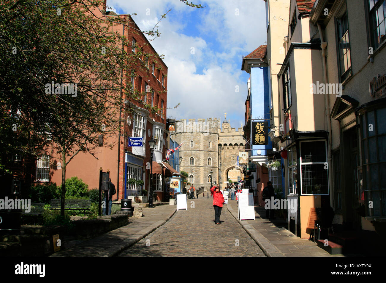 Windsor town centre tourist destination Royal Borough of Windsor, Maidenhead ,Berkshire, England , UK, GB Stock Photo