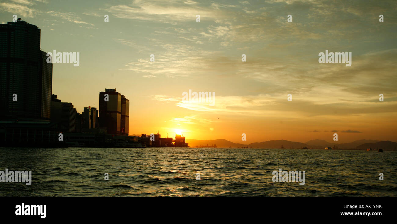 Victorial Harbour, Hong Kong Stock Photo