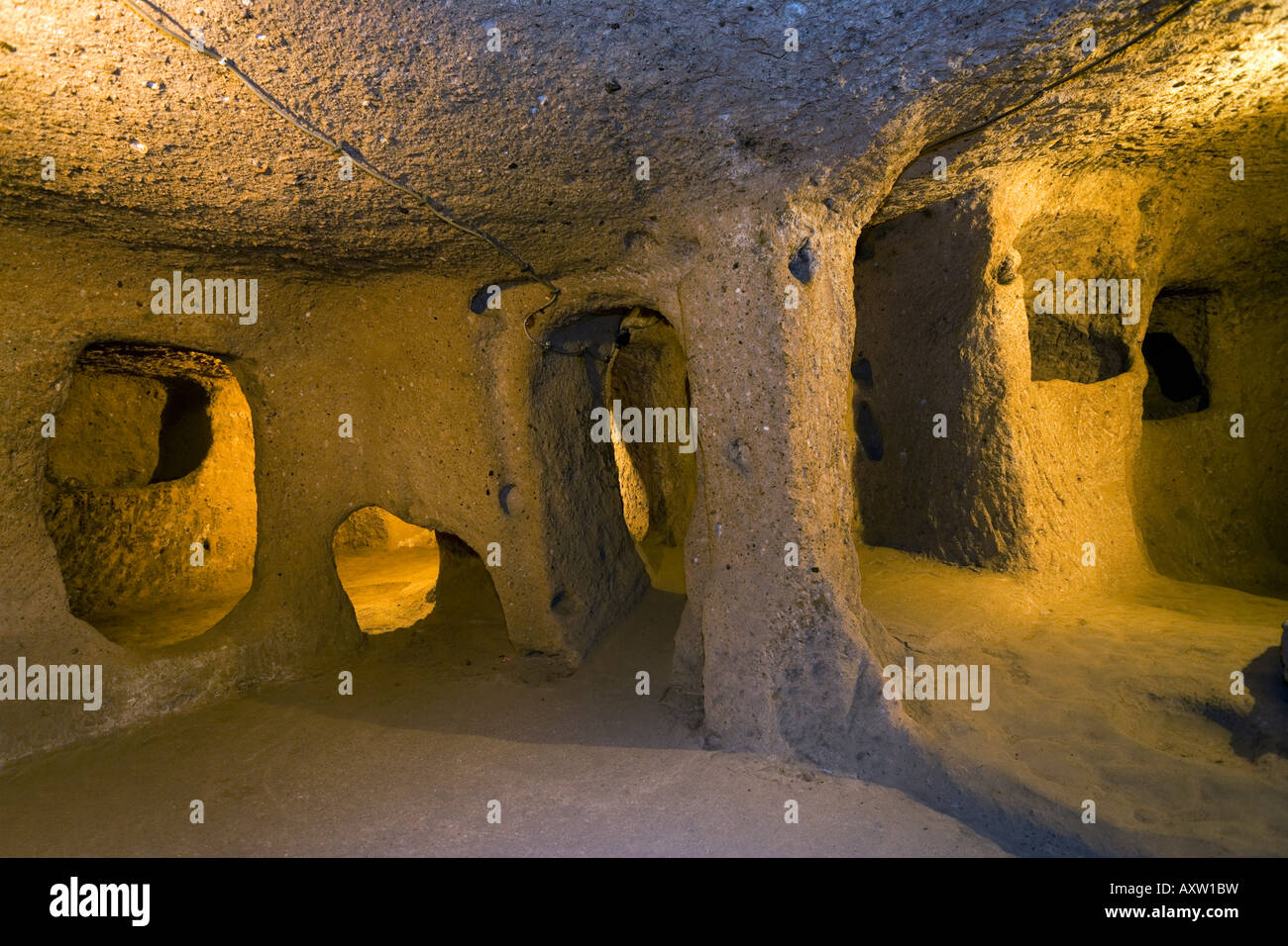 Kaymakli Underground City, Cappadocia, Turkey Stock Photo Alamy