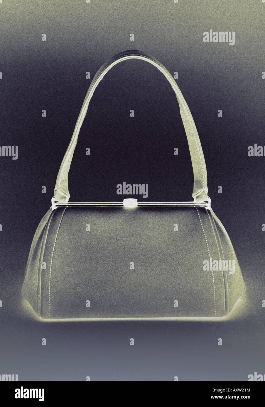 X ray image of a handbag Stock Photo