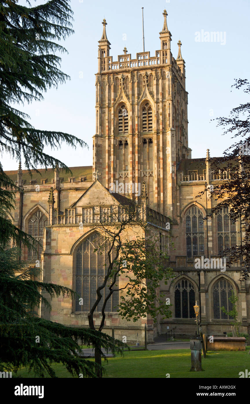 Great Malvern Priory, in Malvern, Worcestershire, England Stock Photo