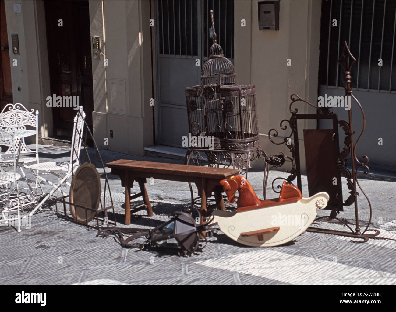 Flea market at Arezzo Stock Photo Alamy