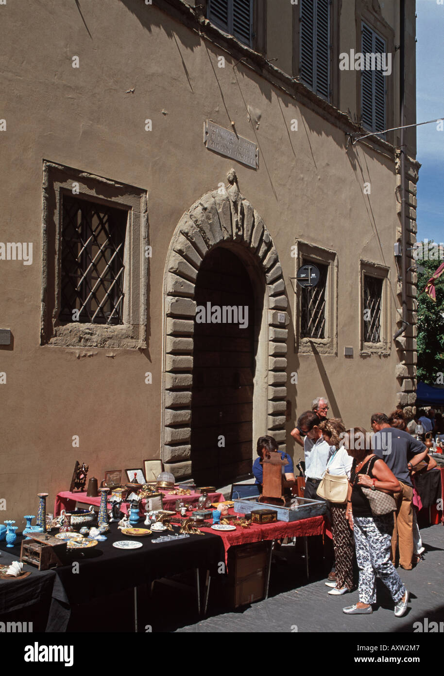 Flea market at Arezzo Stock Photo Alamy