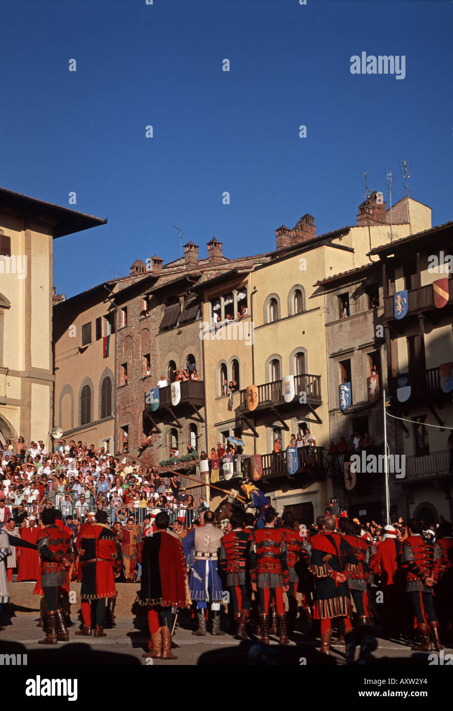 The Giostra del Saraceno at Arezzo Stock Photo Alamy