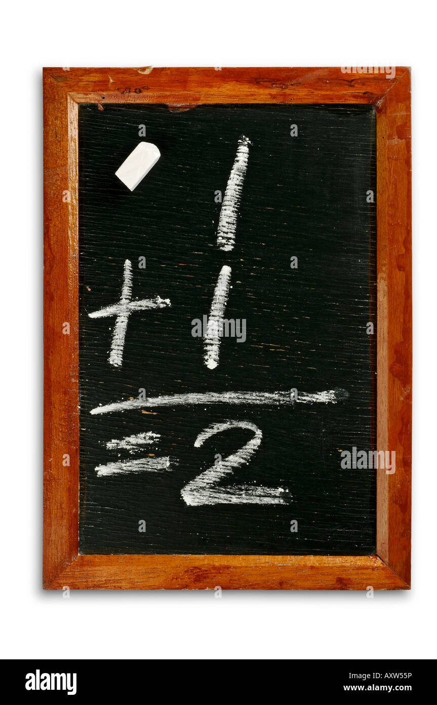 old blackboard with soft shadow Stock Photo