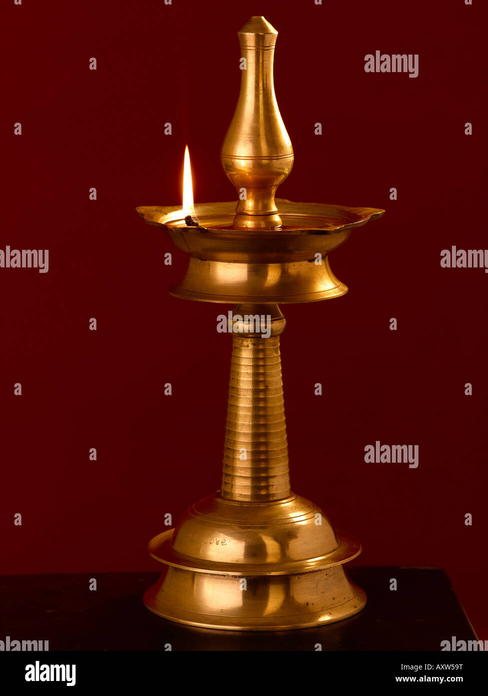 Nilavilakku The Traditional wick lamp of Kerala Stock Photo Alamy