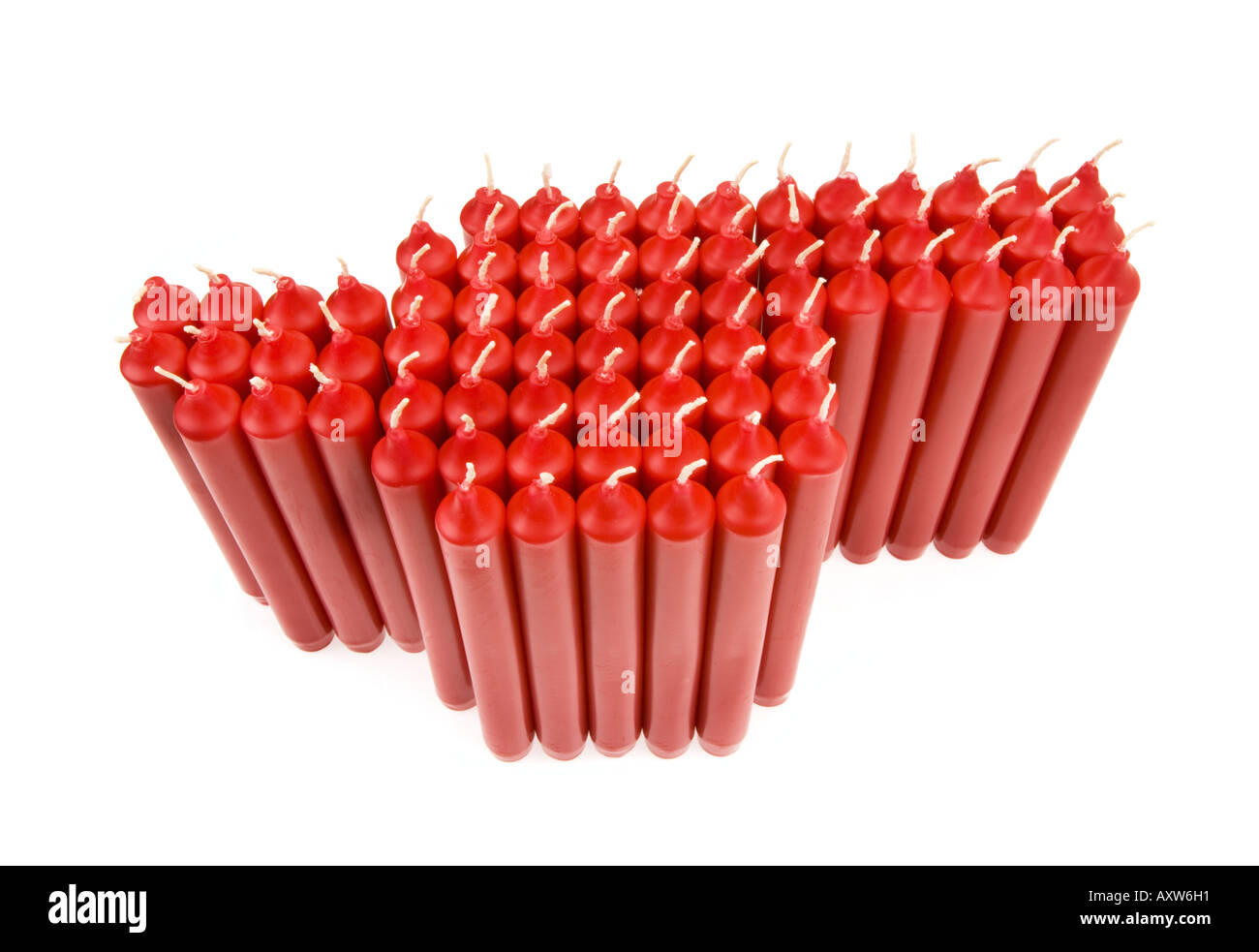 red non burning burnded candles candle light candlelight package stapel