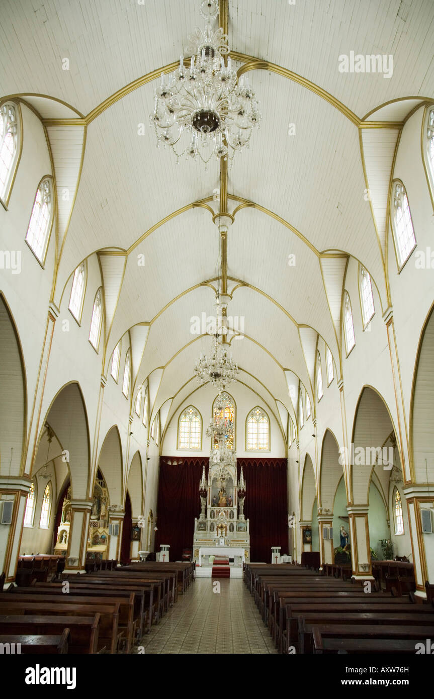 Interior of the Iglesa de Grecia church, Grecia, Central Highlands, Costa Rica Stock Photo