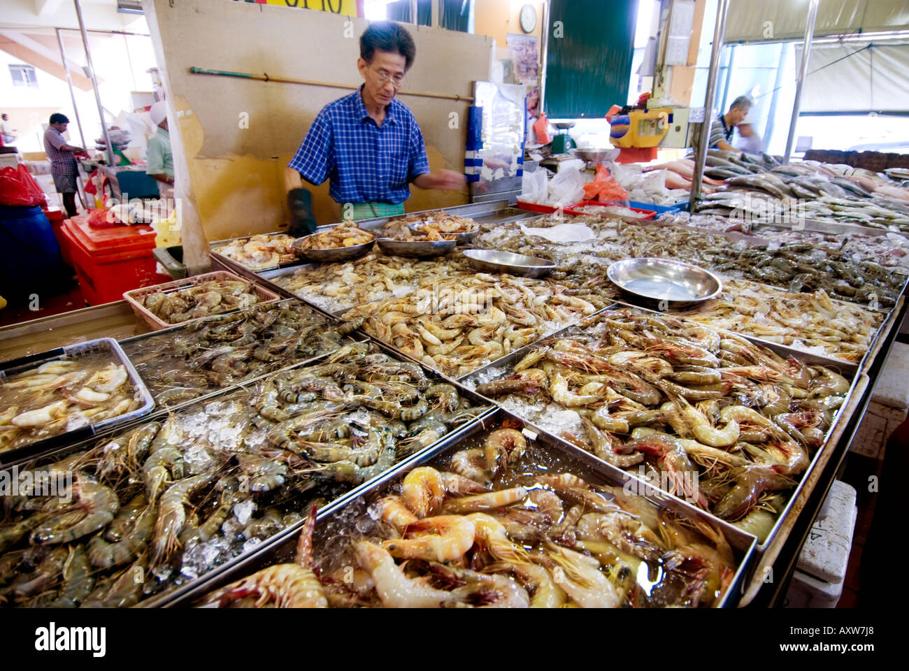 Tekka Centre Little India fishmarket fish market SINGAPORE wet market Stock Photo 9669223 Alamy