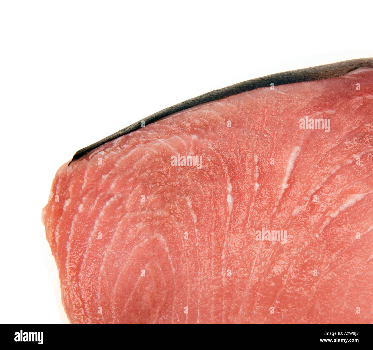 very fresh raw sword, fish, swordfish Xiphias gladius fillet steak cutlet cutout Stock Photo