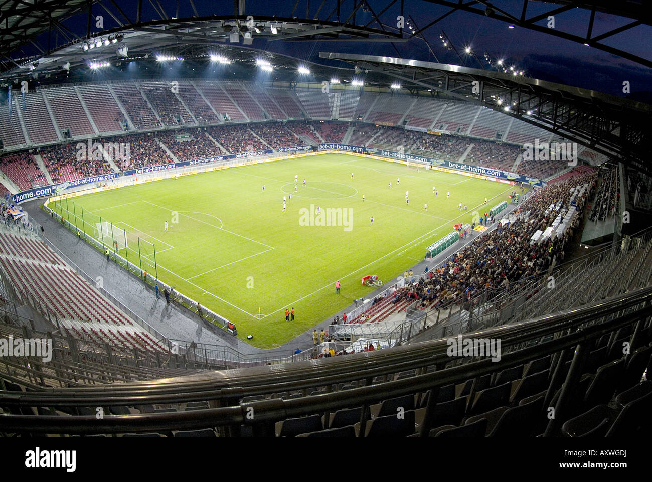 interior view of the Hypo-Group-Arena, Austria, Kaernten, Klagenfurt Stock Photo